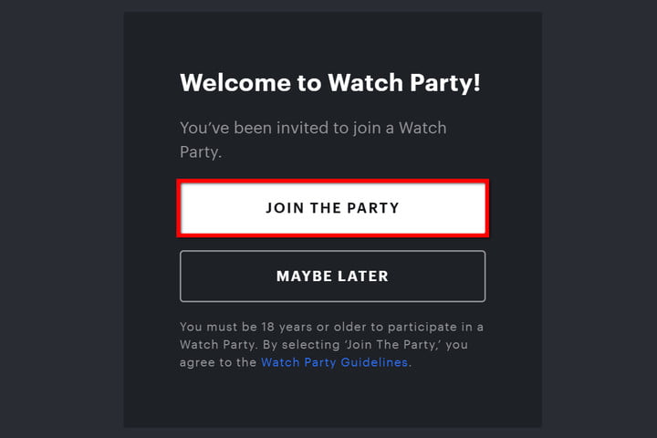 Hulu Join Watch Party